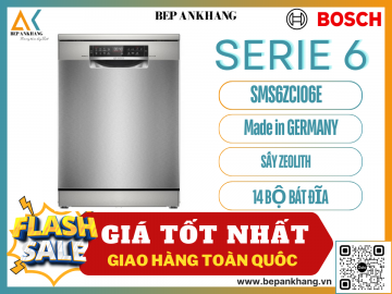 Máy rửa chén bát Bosch SMS6ZCI06E Series 6 Sấy Zeolith - Made in Germany